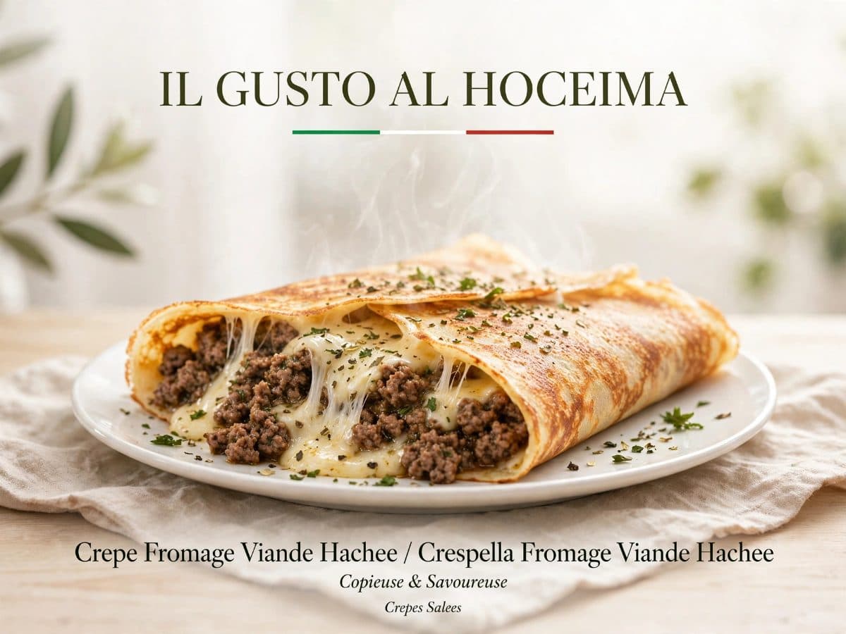 Crepe Fromage Viande Hachee