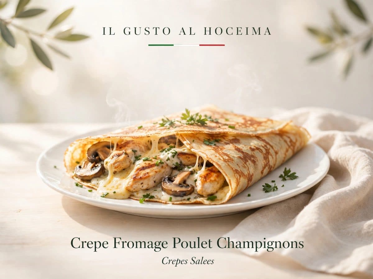 Crepe Fromage Poulet Champignons