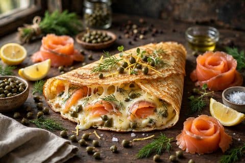 Crepe Fromage Saumon